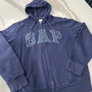 GAP Logo Adult Size Medium Navy Zip Hoodie - barely worn